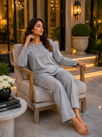 ELVY-002 Modest Plain Co Ord Set