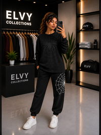 ELVY - 0020 | Spider Web Signature Co-Ord Set