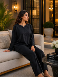 ELVY-002 Modest Plain Co Ord Set