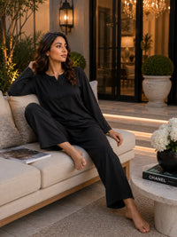 ELVY-002 Modest Plain Co Ord Set