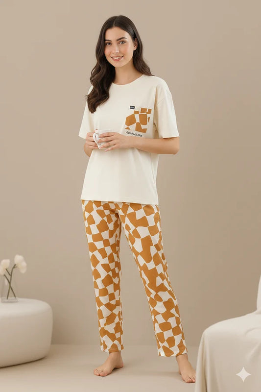 ELVY - 0049 | SOFT COTTON PJ SUIT